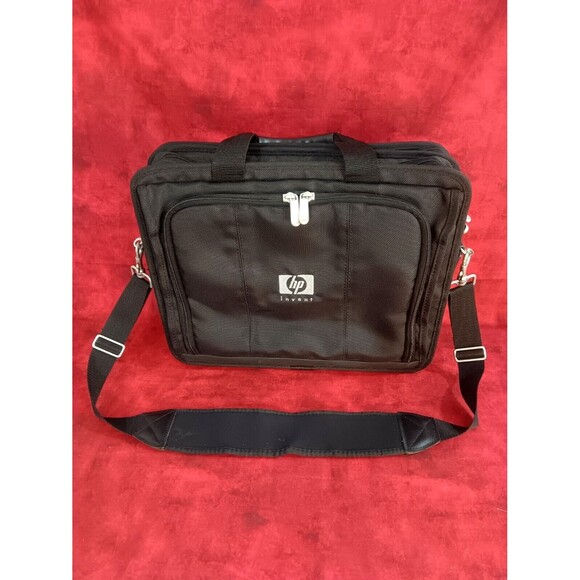 HP INVENT Laptop Bag Case Briefcase Computer Black Nylon with Shoulder Strap